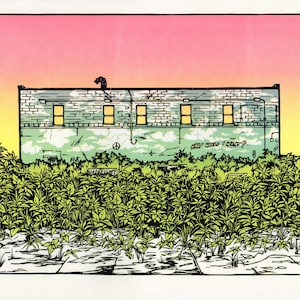Lake & Minnehaha | Linocut Print