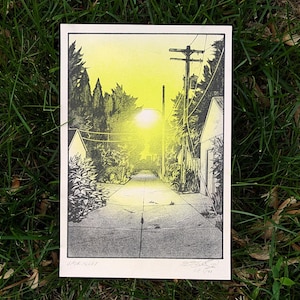 Back Alley | Risograph Print