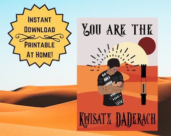 Kwisatz DADerach Printable Fathers Day Card, Dune Inspired Fathers Day Card, Digital Download, Instant Download