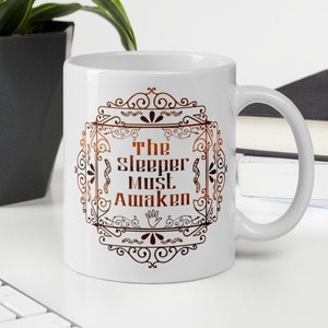 The Sleeper Must Awaken Mug, Dune Inspired Mug, Sandworm , Fear Is The Mind Killer, Coffee Mug
