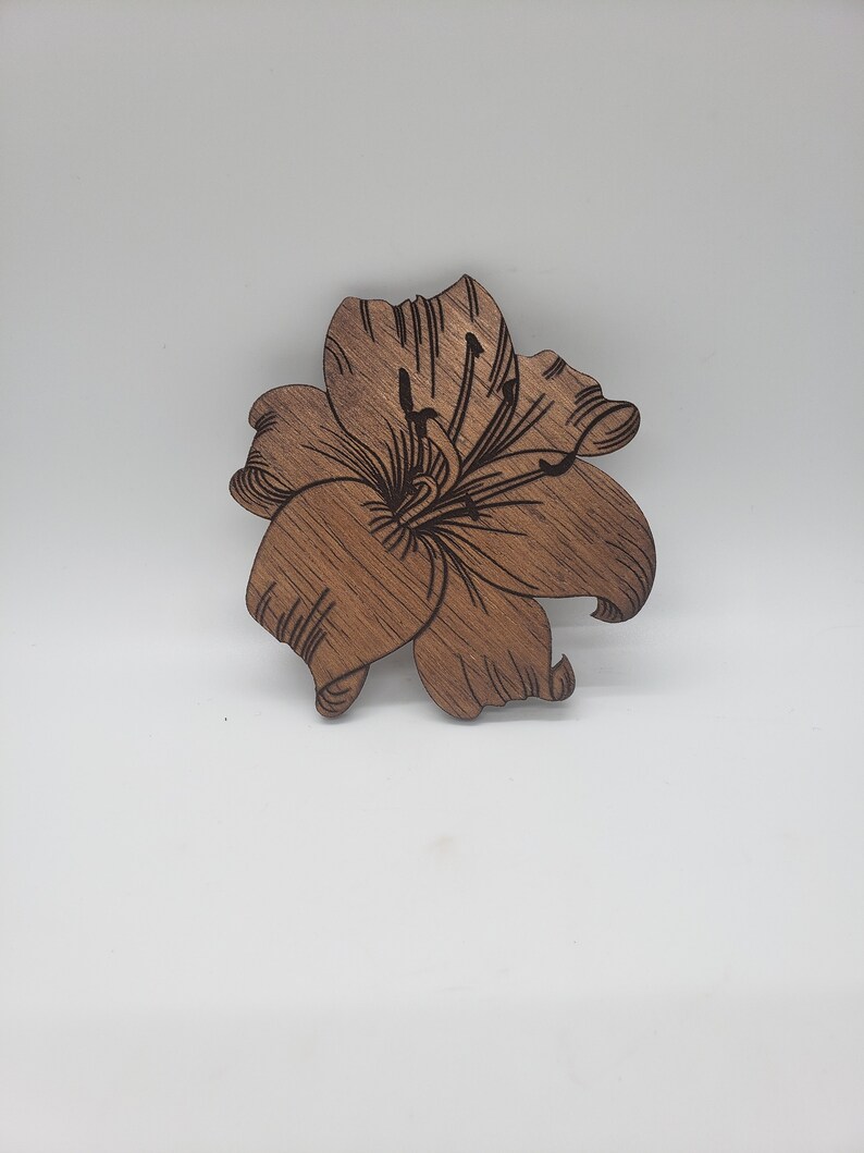 Flowers Laser Cut Wooden Coaster Etsy