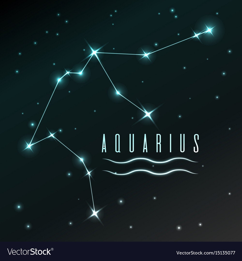 Aquarius birth crystals zodiac boxed gift set | Etsy