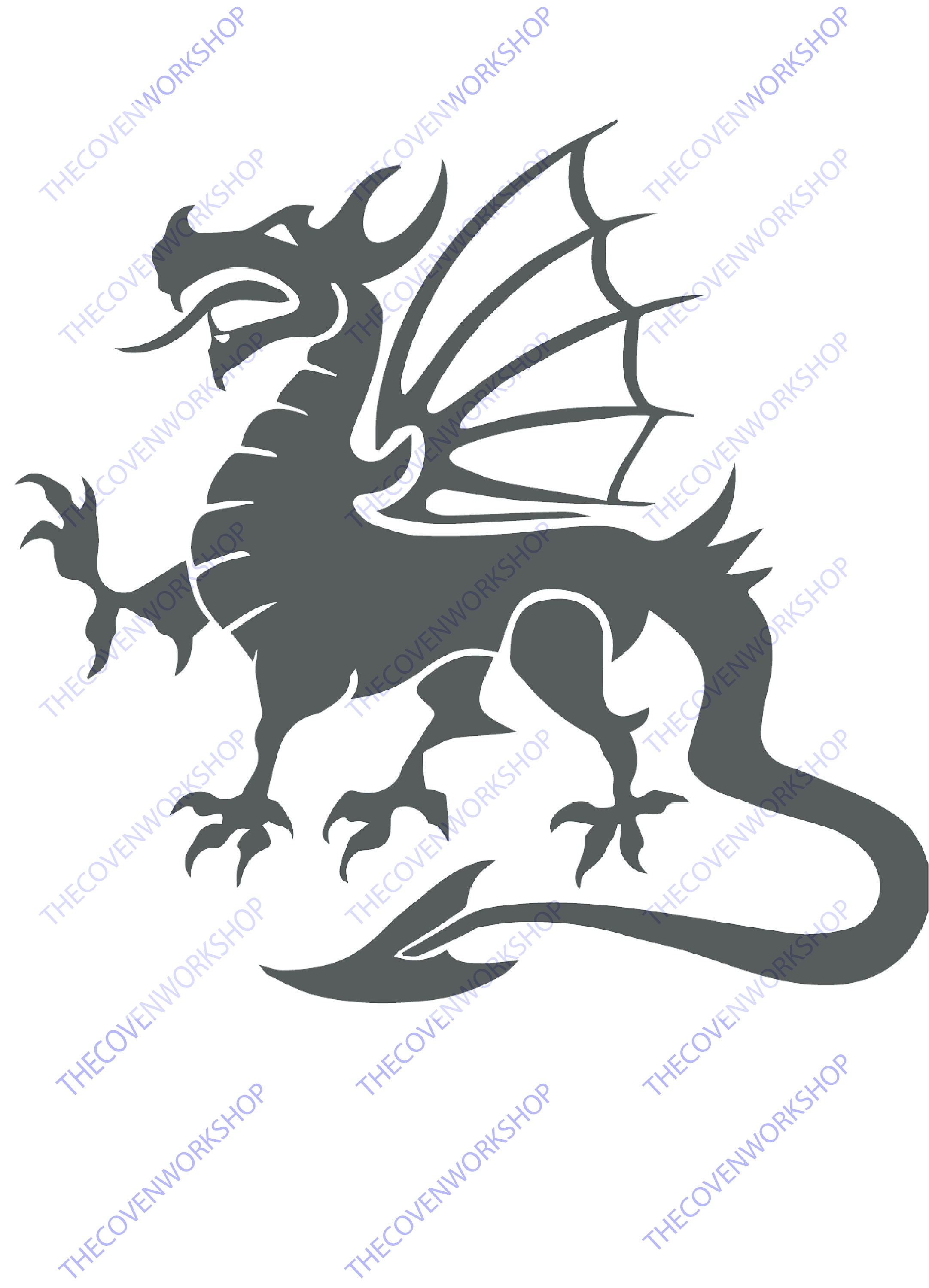 Welsh Dragon Stencil Laser Cut Template Cricut Digital File - Etsy UK