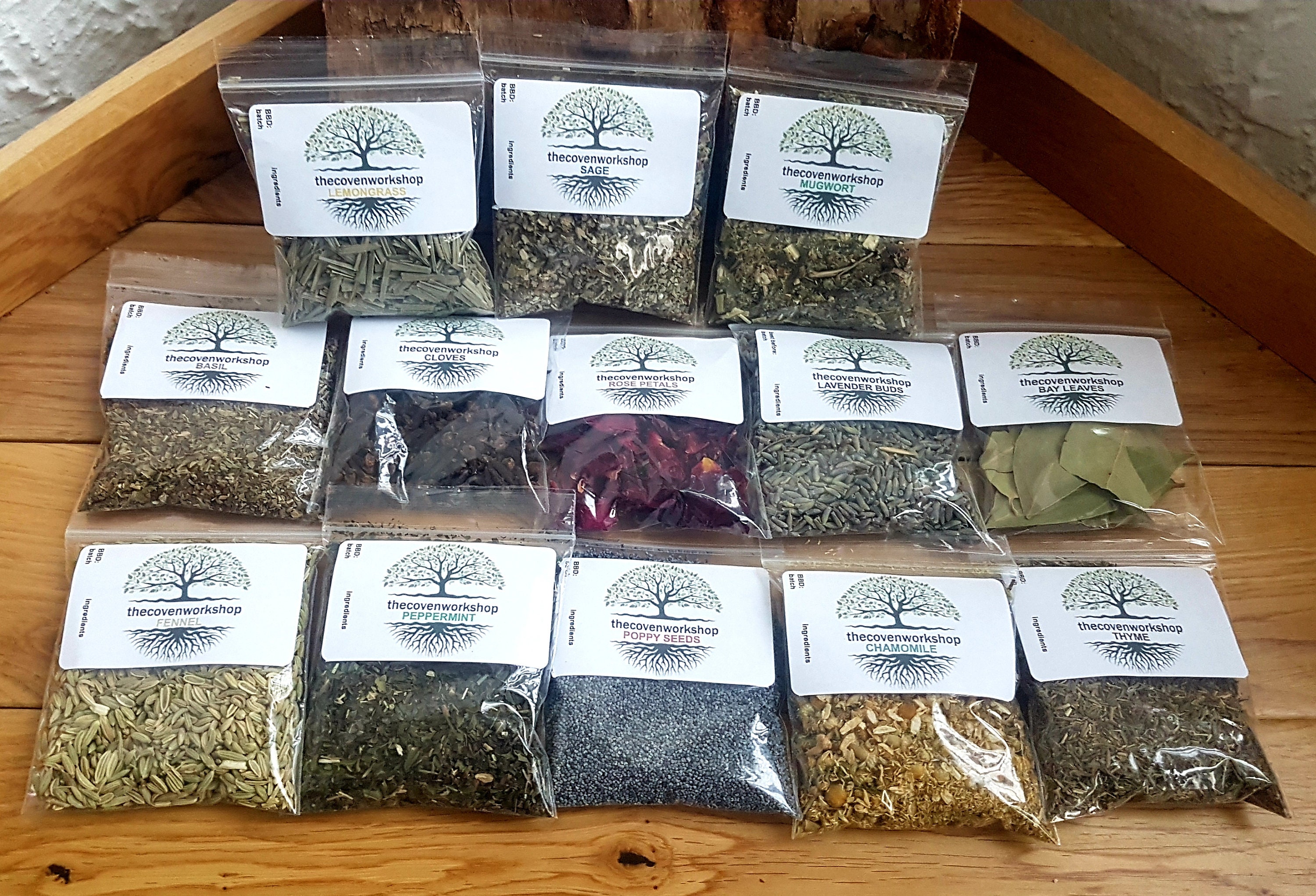 Herb bags magical herbs resin Witchcraft mugwort sage herb Etsy