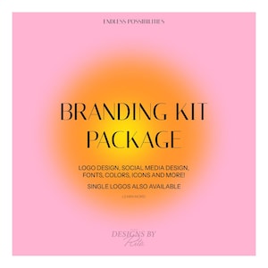 Branding Kit for Business Owners, Custom Logo Design, Custom Branding