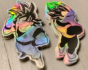 DBZ - Goku & Vegeta - Holographic Sticker