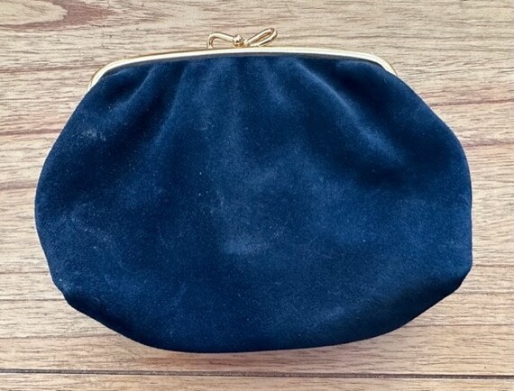 Vintage Suede Clutch with Tapestry Sparrow Accents - image 5