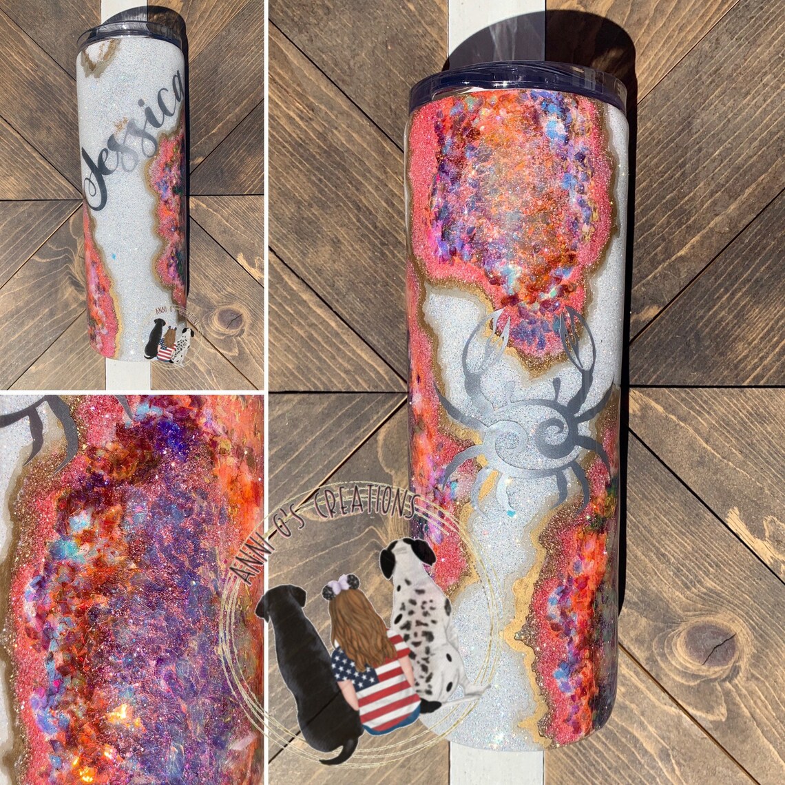 Custom Geode Tumbler Etsy