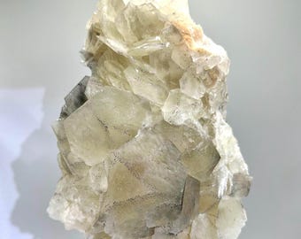 Bladed Calcite Specimen With Pyrite Accent Lines. Very Unique And Beautiful Display Crystal.