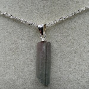Natural Raw Tourmaline Pendant: Amazing Crystal Necklace, Beautiful And Rare Crystal Jewelry image 9
