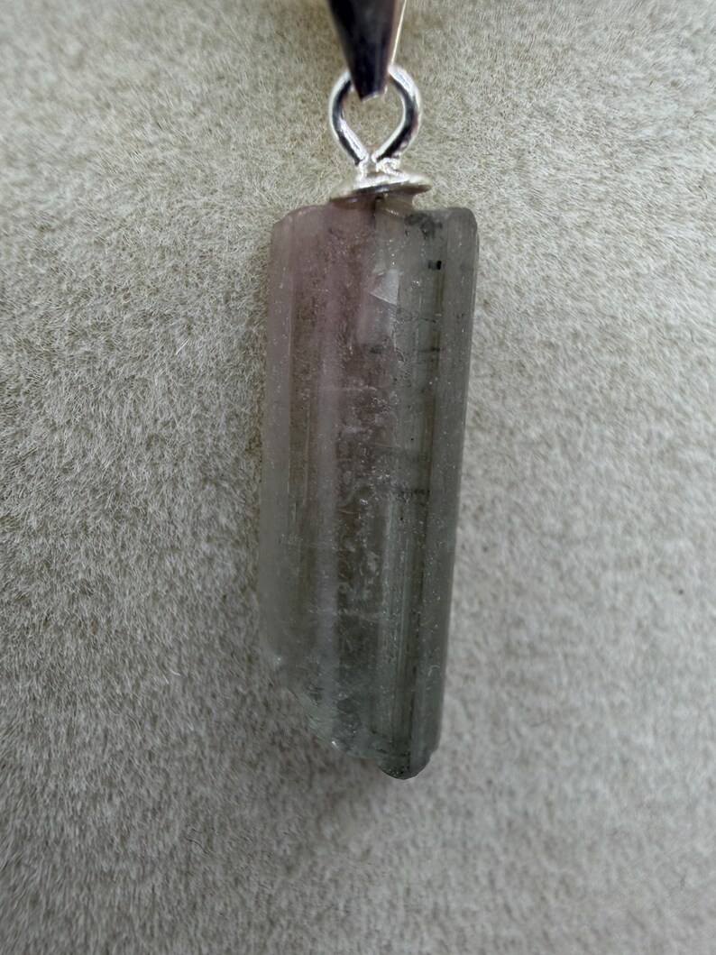 Natural Raw Tourmaline Pendant: Amazing Crystal Necklace, Beautiful And Rare Crystal Jewelry image 6