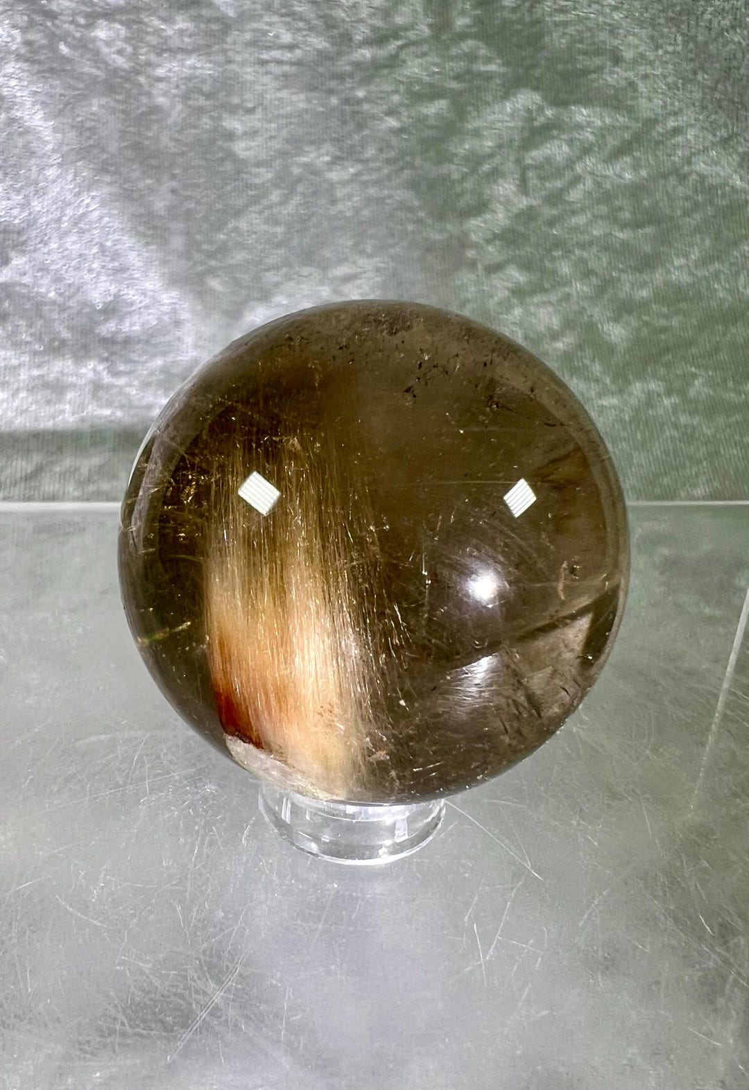 Rare Rabbit Hair Quartz Sphere. Beautiful Quality Inclusion Quartz ...