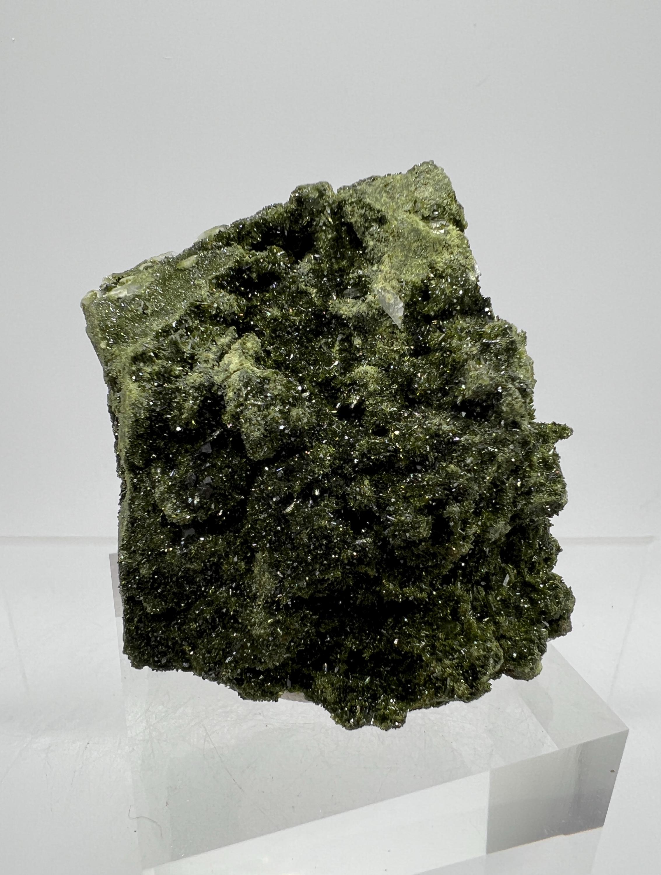 エピドートクォーツ標本：ハッカリトルコ鉱物コレクション - Etsy 日本