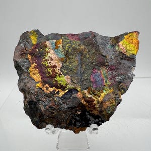 Iridescent Turgite Specimen: Rainbow Hematite Goethite Mineral, Chihuahua Mexico