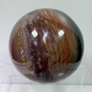 Polychrome Jasper Sphere: 67mm Stunning Colors And Patterns On This Gorgeous Desert Jasper Beautiful Display Sphere