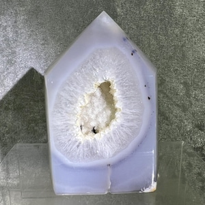 Druzy Brazilian Agate Tower: Stunning Sugar Druzy Point