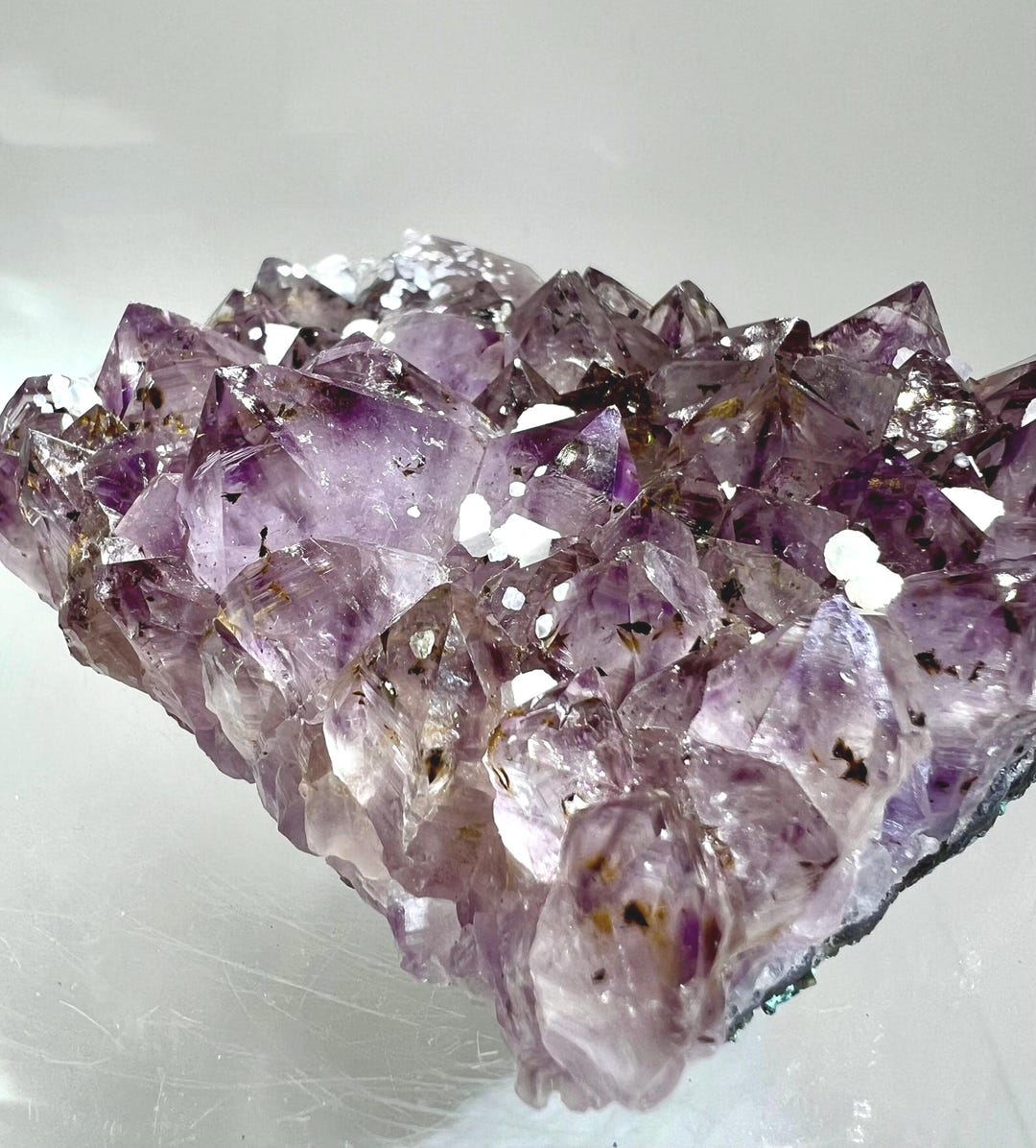Very Rare Amethyst Cacoxenite. Stunning Purple Amethyst With Cacoxenite ...