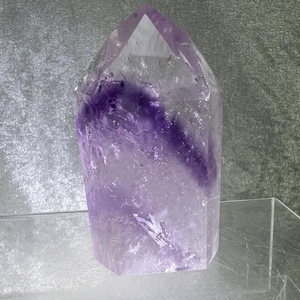 Gorgeous Phantom Amethyst Tower. Beautiful Rainbows! High Quality Amethyst Point. Incredible Amethyst Tower.