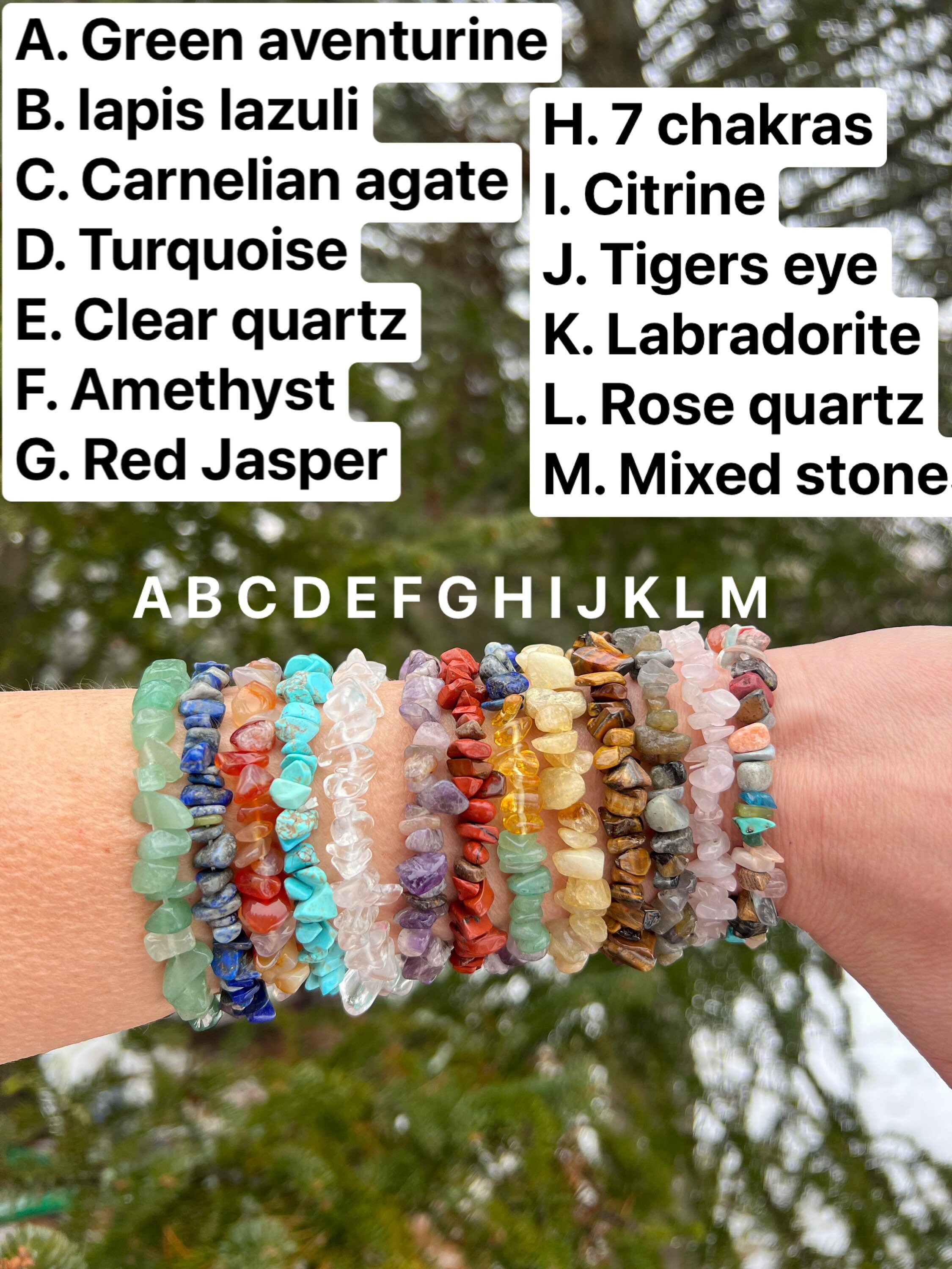 Healing Crystal Bracelet, Chakra Gemstone, Green Aventurine Rose