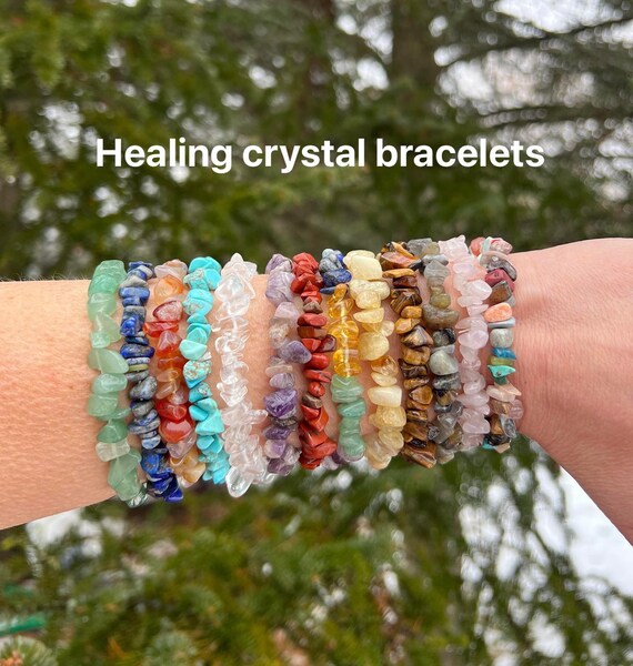 Fashon Healing Crystal Bracelet Natural Stone Beads Bangles For Women  Female Jewelry Friendship Stress Relief Bracelet Yoga Gift - Bracelets -  AliExpress