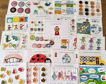 Toddler Busy Book: Learning Binder with Activity Worksheets (PDF Download)