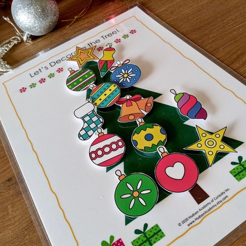 Christmas Busy Book Tree Decoration Winter Learning Activity ...