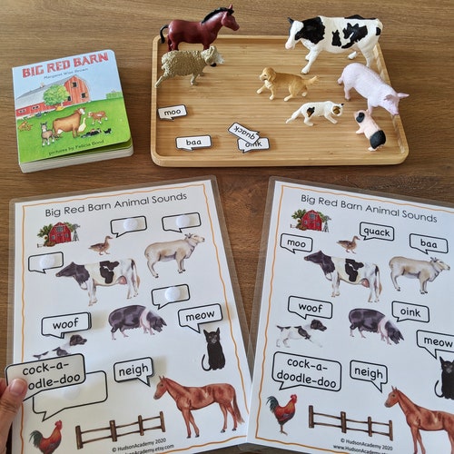 Animal Sounds Matching Farm Animals Busy Binder Preschool - Etsy Animal Sounds Matching Farm Animals Busy Binder Preschool - Etsy