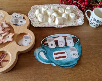 Hot Cocoa Math Printable: Winter Counting Worksheet (PDF)