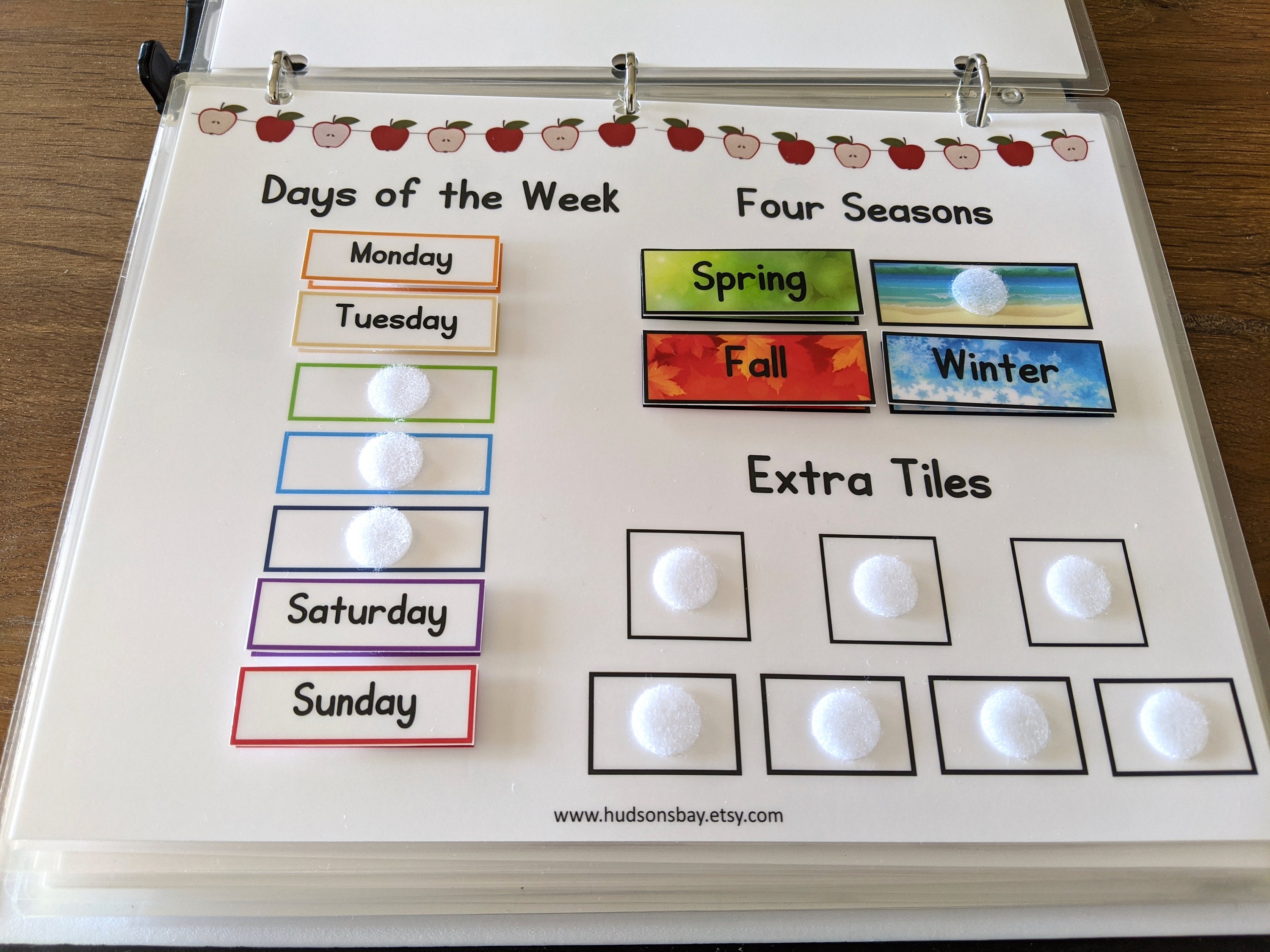 Perpetual Calendar Circle Time Printable Perpetual Calendar | Etsy