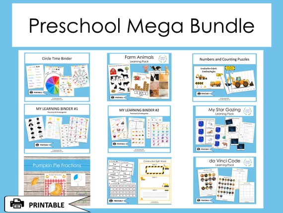 Busy Book Mega Bundle Preschool School Learning Binder