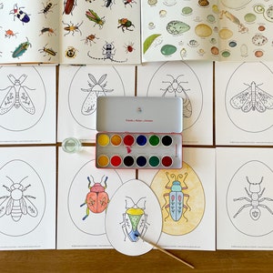 Easter Egg Coloring Pages: Bugs & Insects Activity (PDF)