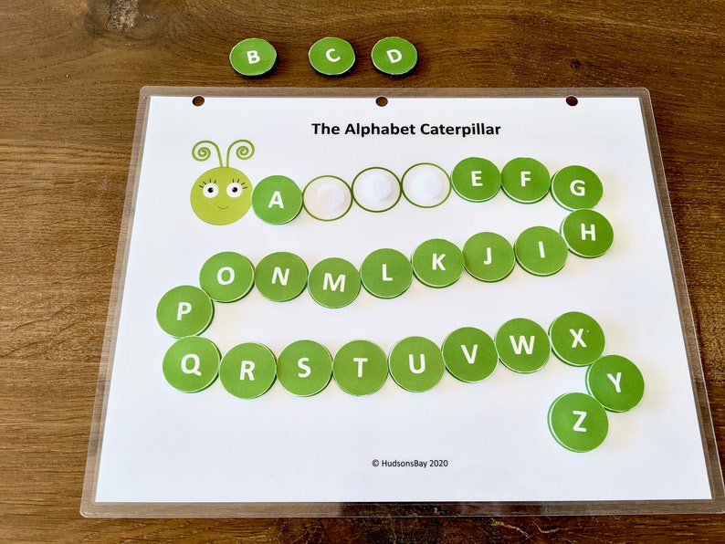 busy book printable worksheet alphabet caterpillar