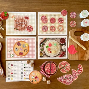 Pizza Busy Book, Toddler Busy Book, Printable Toddler Busy Book, Matching Activities, Playdough Mat, File Folder Games, Homeschool Learning