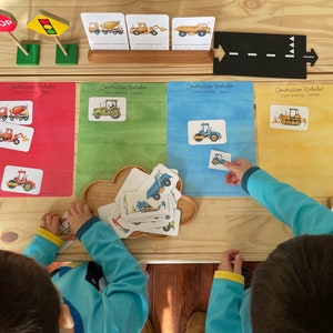 Construction Vehicles Activity Pack, Cars Number Tracing, Pen Control Tracing, Playdoh Mats, Cars Toddler Busy Book, Homeschool Learning