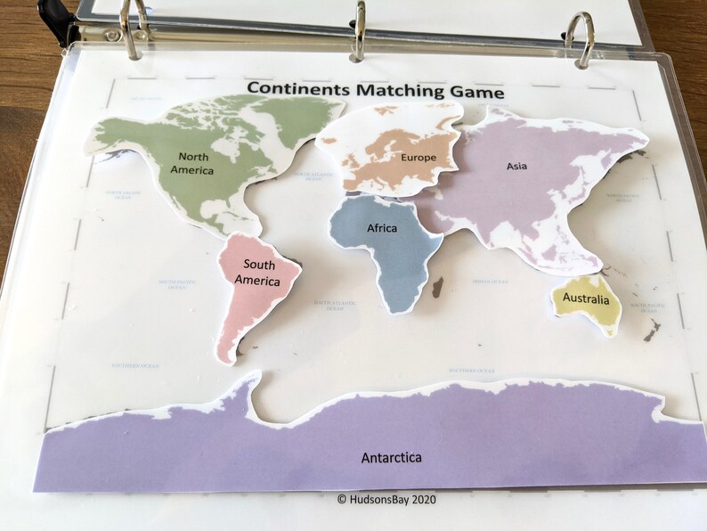 busy book printable world map for preschool and kindergarten etsy