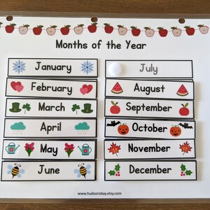 Perpetual Calendar Circle Time Printable Perpetual Calendar | Etsy ...