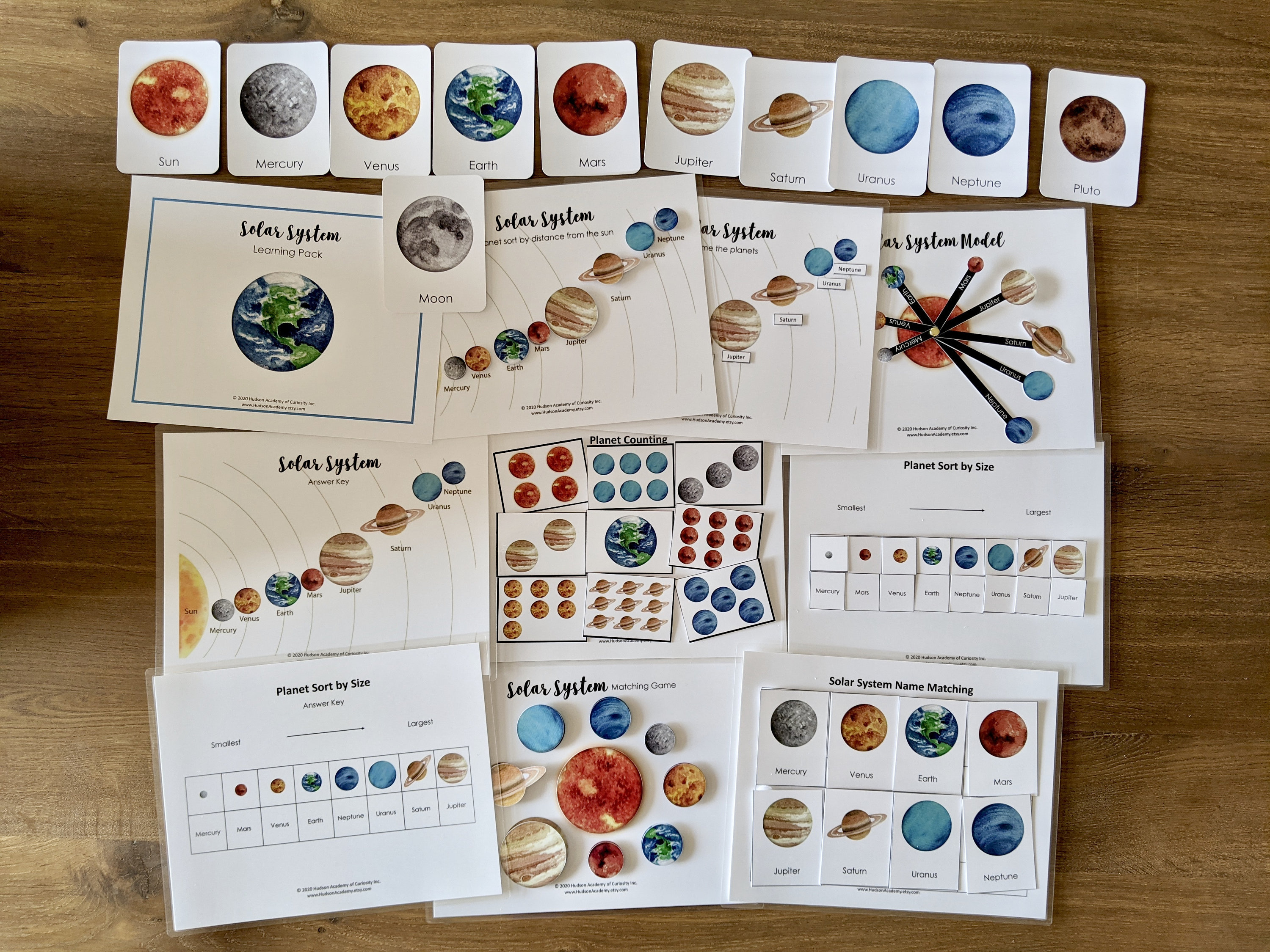 solar system printable busy book science worksheets busy etsy