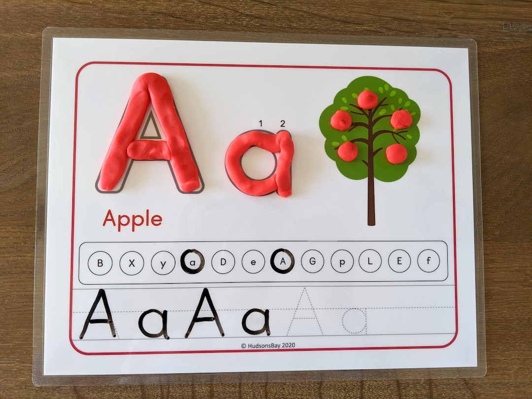 Letter Formation Play-Doh Mat: Letter N Printable