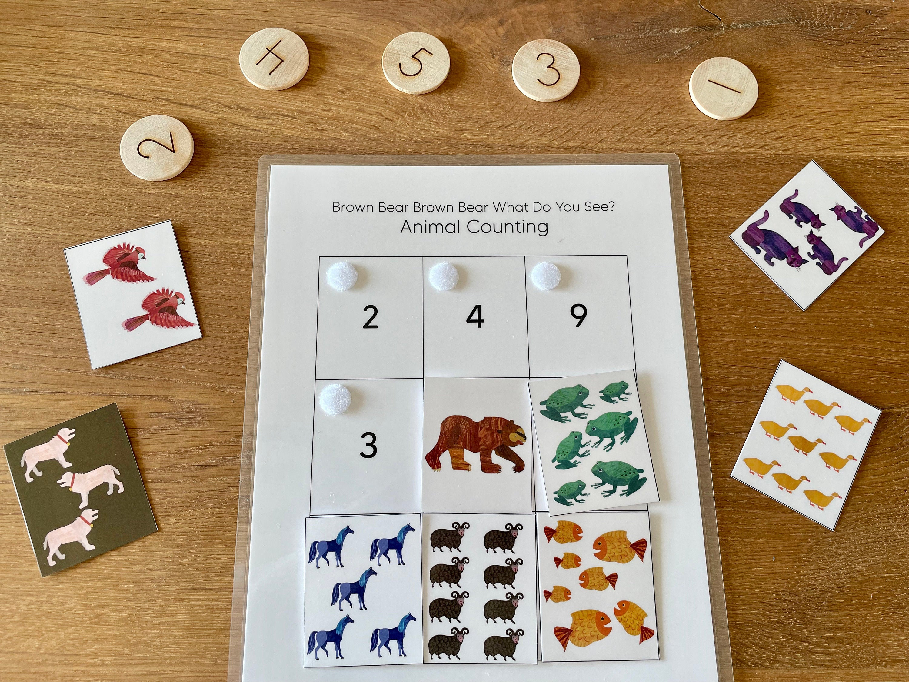 Busy Bear Count & Sort – Lernspiel Mit 30 Karten Für Kinder, Mathematische Früherziehung