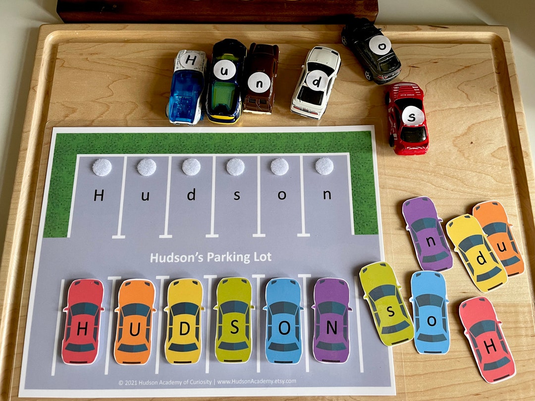 Montessori Inspired Activities for Pre-Schoolers: Car Parking Game