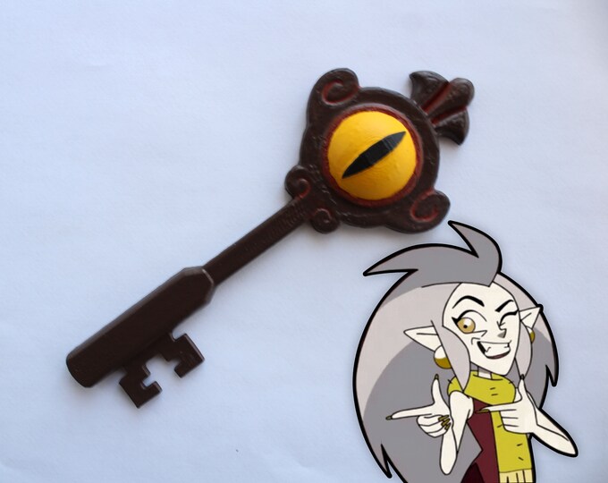 The Owl House Key Replica Cosplay 3d Print Handpainted Eda Clawthorne