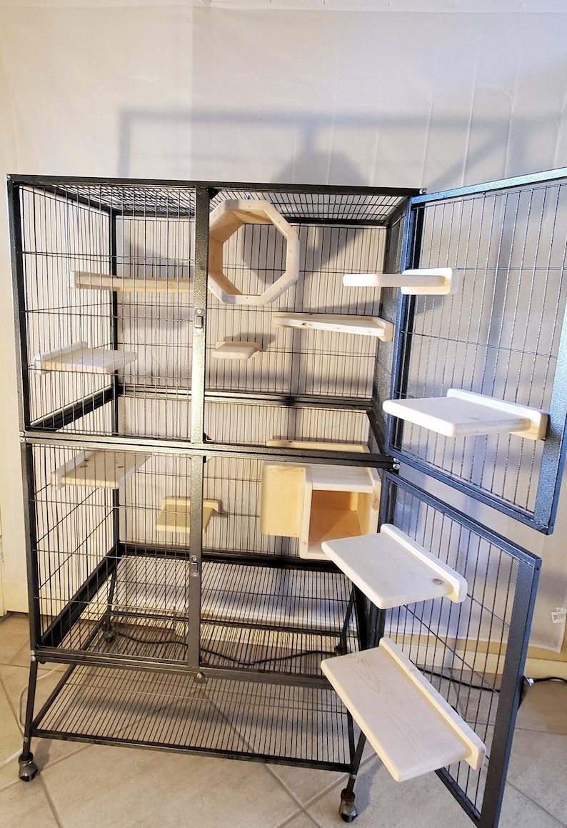 Chinchilla Hanging Octagon Hide Shelf Kiln Dried Pine Etsy