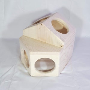 Chinchilla house ledge shelf hide kiln dried pine wood