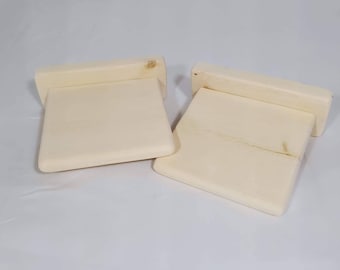 Chinchilla ledge shelf 6-inch with poop guard kiln-dried pine (2-pack )