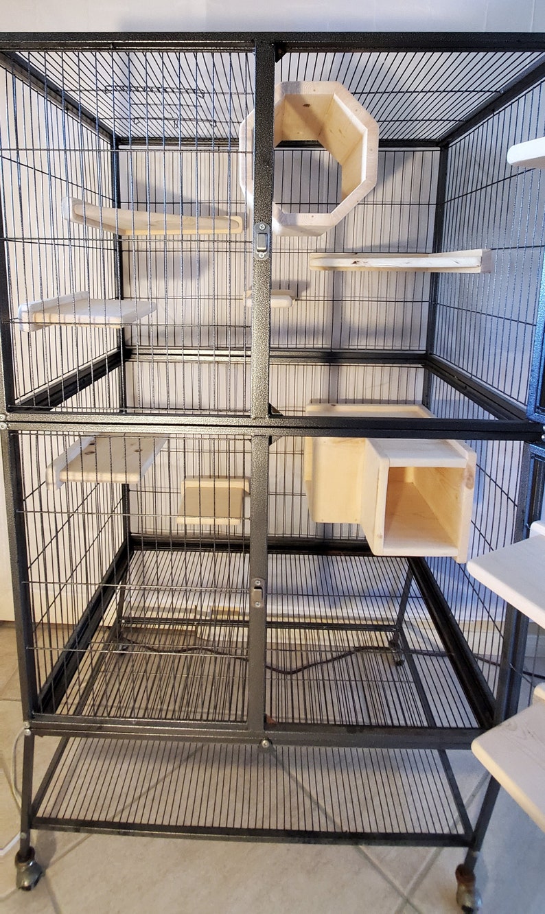 Chinchilla Hanging Octagon Hide Shelf Kiln Dried Pine Etsy