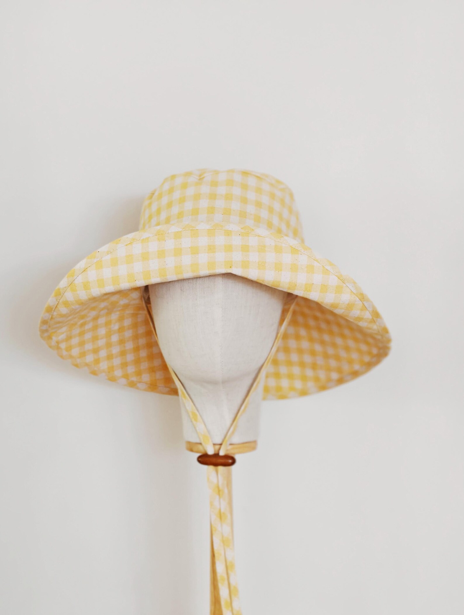 Mini Blue Gingham Sunny Hat