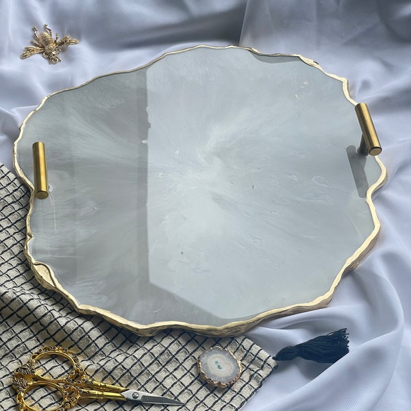 Marble look tray engagement tray \ wedding söz kina