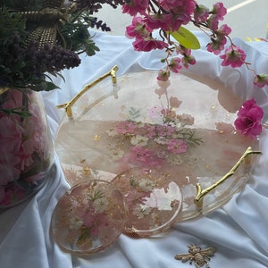 Engagement tray engagement gift chinese wedding resin Nisan Kiz isteme wedding registry office pressed flowers -