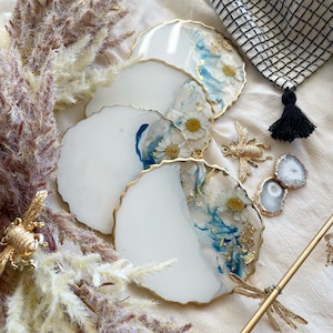 Resin coaster coaster epoxy resin gift idea mom Christmas