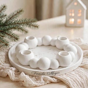 Kerzen teller für weihnachten